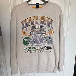 NFL Super Bowl XV Crewneck Sweater - Cream